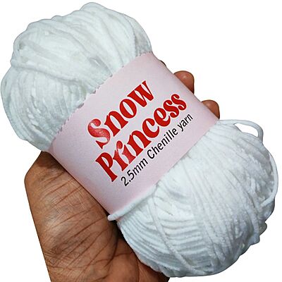 Snow Princess Chenille 101 White Snow Princess Chenille 101 White