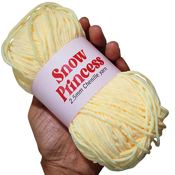 Snow Princess Chenille 109 Butter Yellow