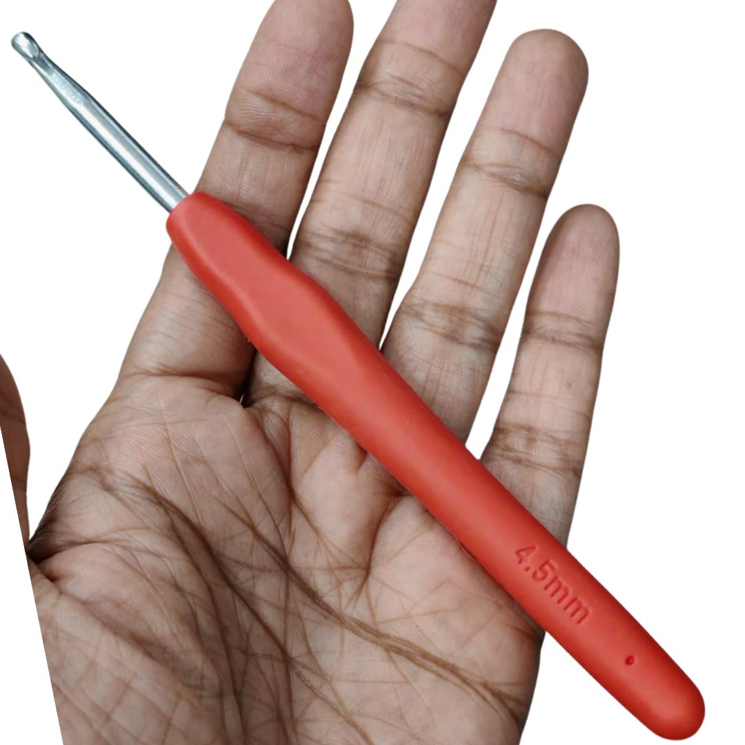 Crochet Hook with Colored Handle