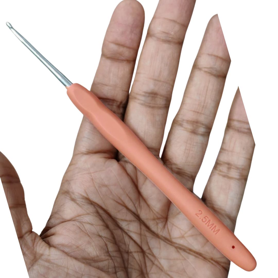 Crochet Hook with Colored Handle