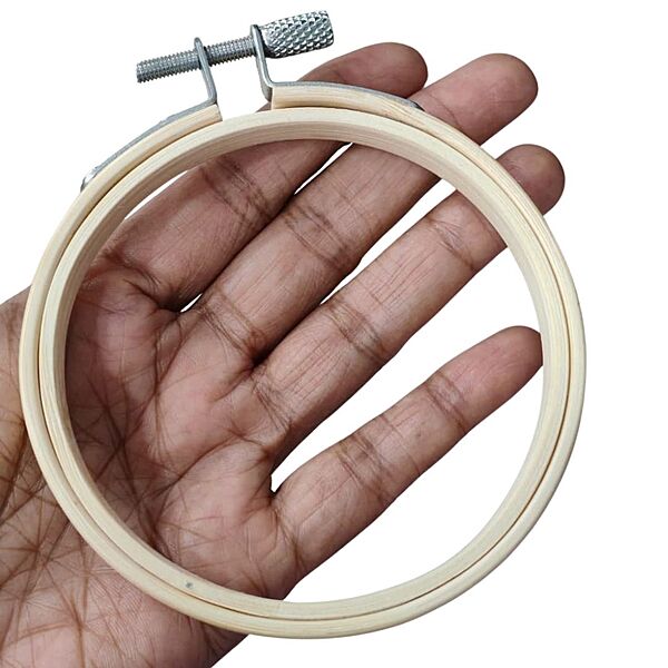 Bamboo Embroidery Hoop 9cm -3.5"