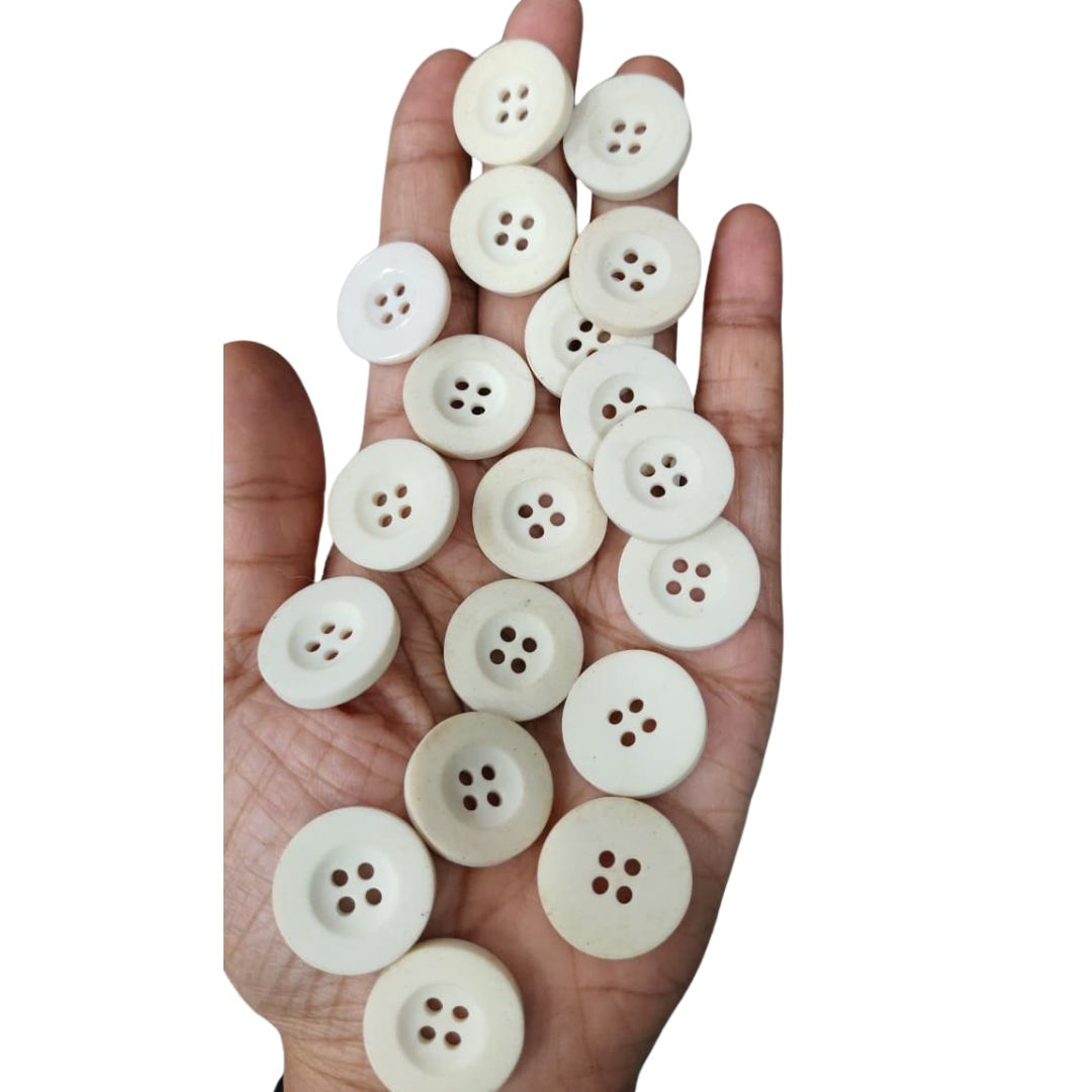 Printed Wooden Button Small Assorted
