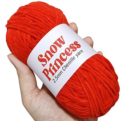 Snow Princess Chenille 123 Bright Red Snow Princess Chenille 123 Bright Red