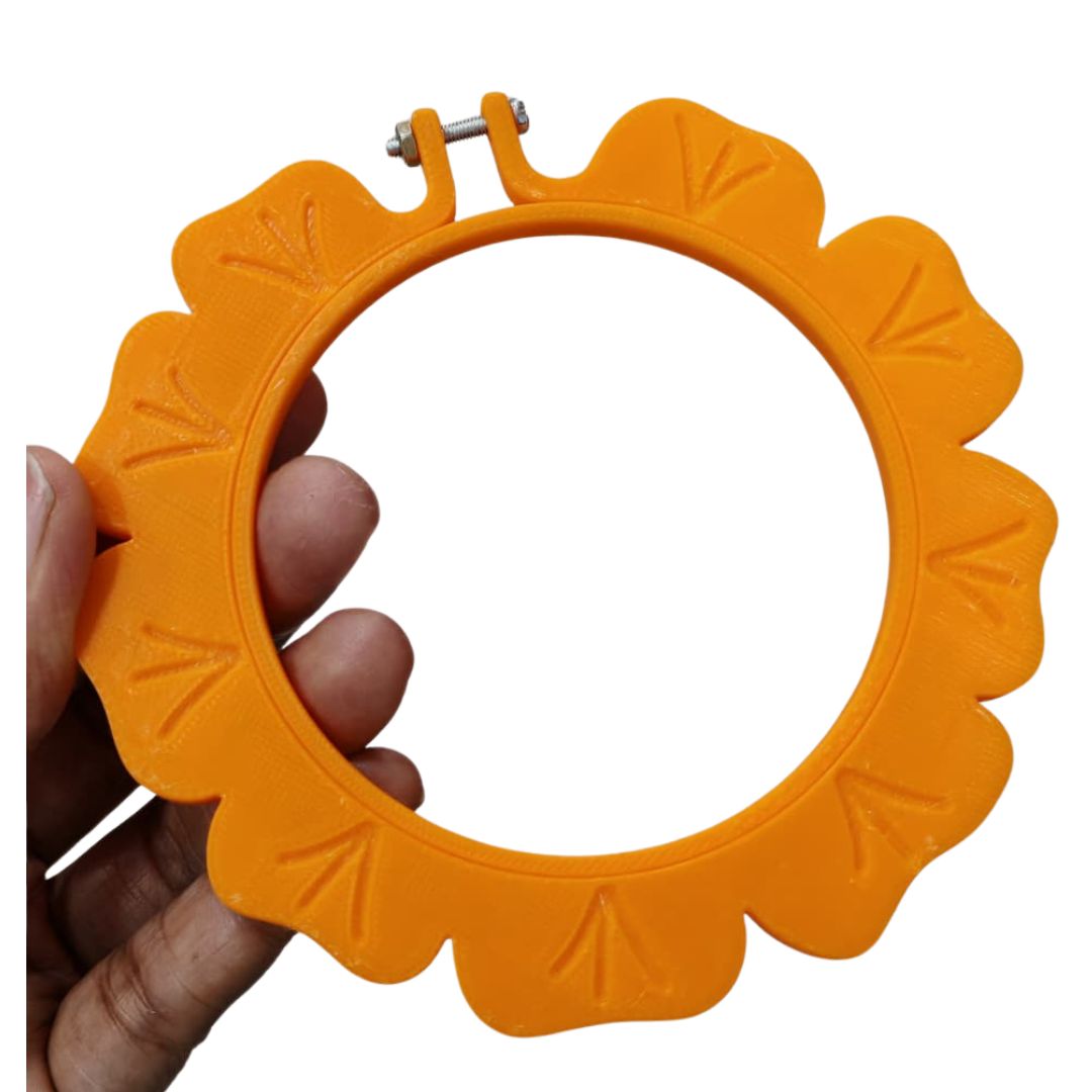 3D printed Floral Embroidery Hoop 3D printed Floral Embroidery Hoop