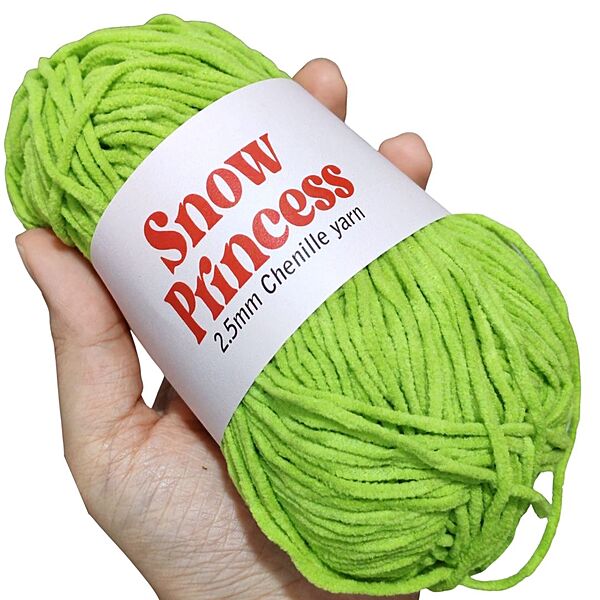 Snow Princess Chenille 124 Salad Green