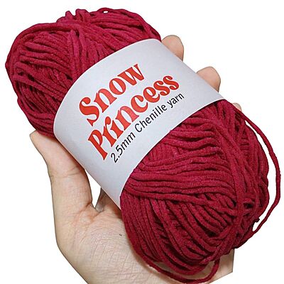 Snow Princess Chenille 128 Maroon Snow Princess Chenille 128 Maroon