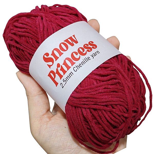 Snow Princess Chenille 128 Maroon Snow Princess Chenille 128 Maroon