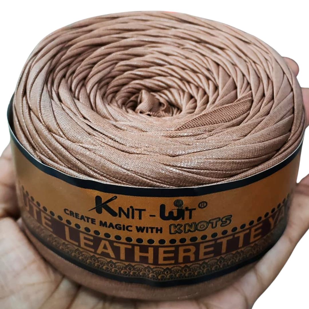 Haute Leatherette Yarn Lite Brown 16