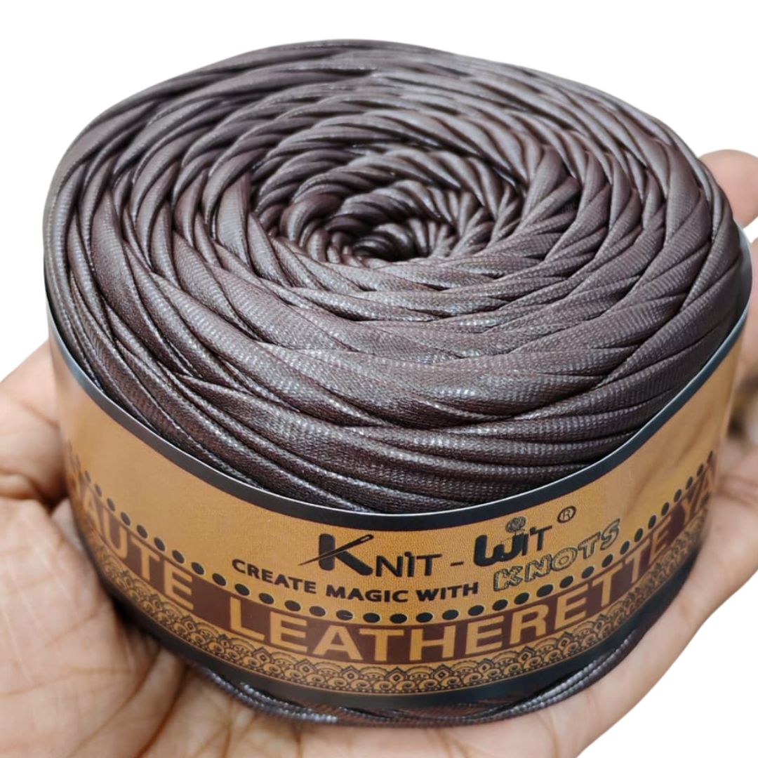 Haute Leatherette Yarn Coffee Brown 18