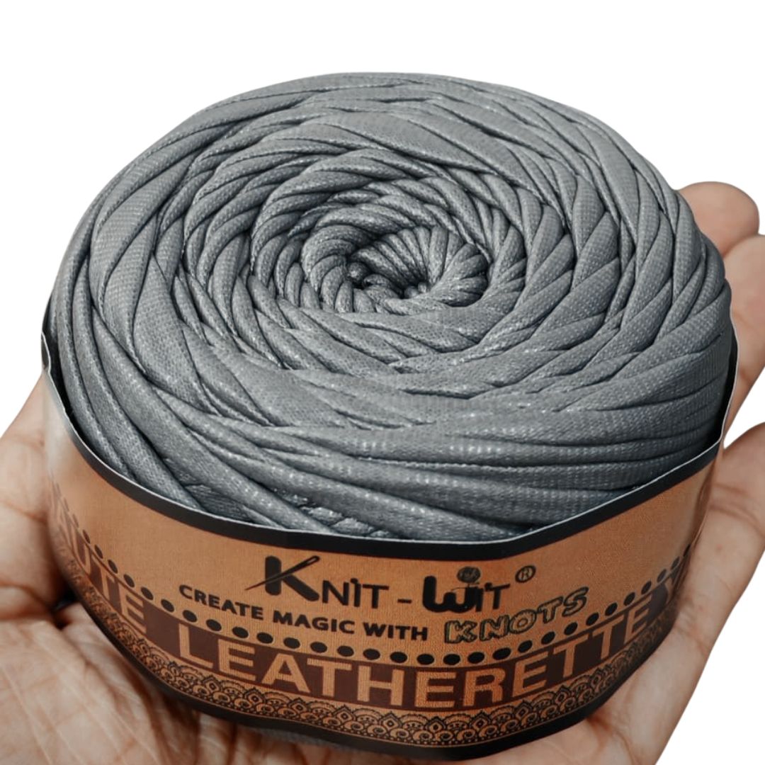 Haute Leatherette Yarn Grey 04