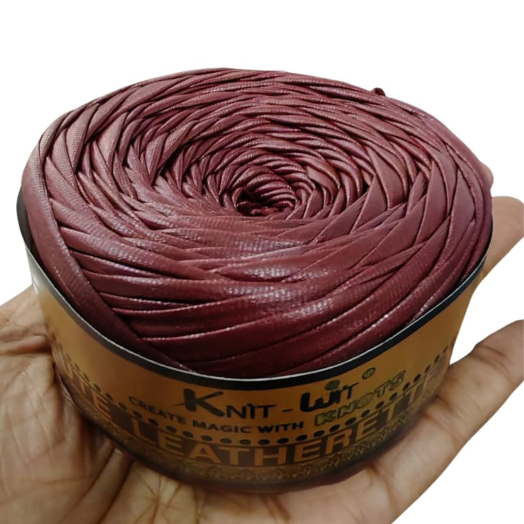 Haute Leatherette Yarn Maroon 15 Haute Leatherette Yarn Maroon 15