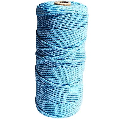 Macrame Cord 3mm 100 Meters-Lite Blue