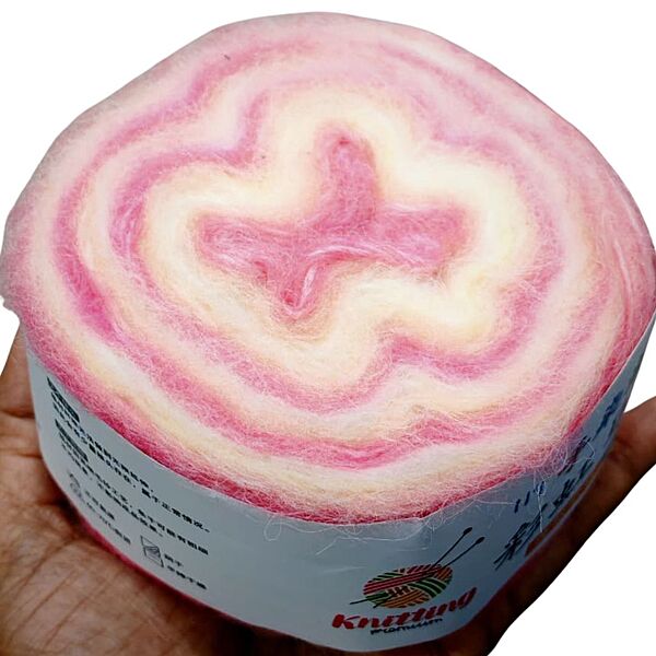 Rainbow Mohair Cake 119 Lite Pink Cream Swirl Rainbow Mohair Cake 119 Lite Pink Cream Swirl
