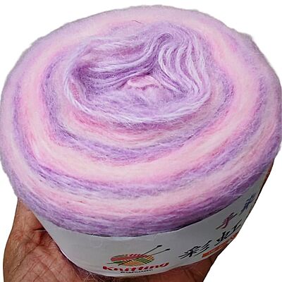 Rainbow Mohair Cake 122 Lite Pink Lite Violet
