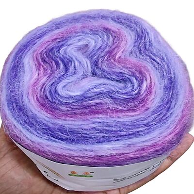 Rainbow Mohair Cake 141 Purple Violet