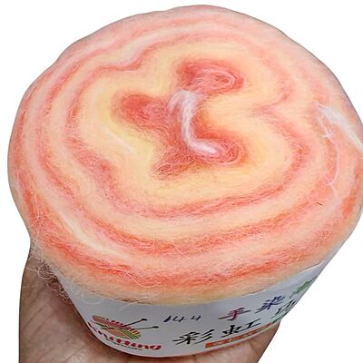 Rainbow Mohair Cake 144 Orange Peach