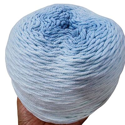 Milk Cotton Cake Yarn- Lite Blue