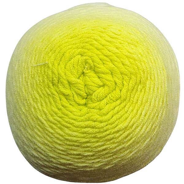 Milk Cotton Cake Yarn- Green Yellow