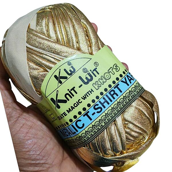 T-Shirt Yarn Metallic 136 Lite Gold