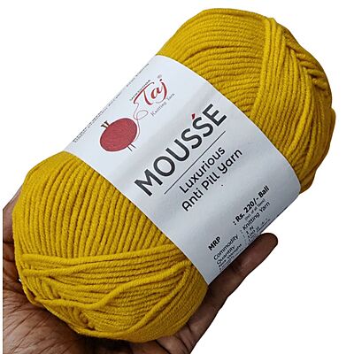 Taj Mousse 44 Mustard Yellow