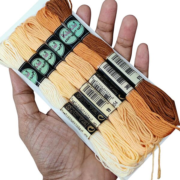 Airo Embroidery Thread Set Brown family
