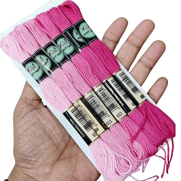 Airo Embroidery Thread Set Pink family Airo Embroidery Thread Set Pink family