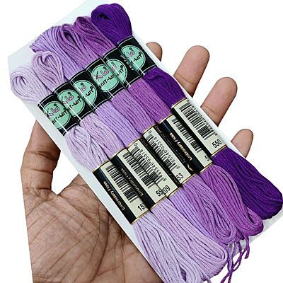 Airo Embroidery Thread Set Violet family
