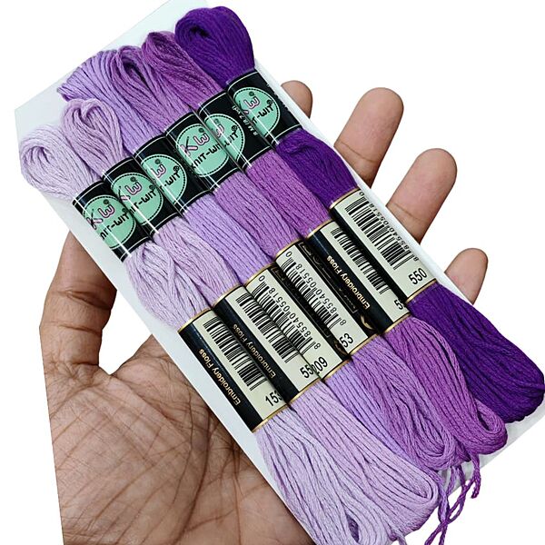 Airo Embroidery Thread Set Violet family