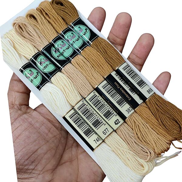 Airo Embroidery Thread Set Tan family Airo Embroidery Thread Set Tan family