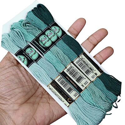 KnitWit Embroidery Thread Set Forest family