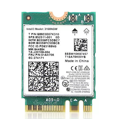 ASRock 3168NGW Wireless Adapter – Wi-Fi 5 AC433 & Bluetooth 4.2 | M.2 2230 | Dual-Band