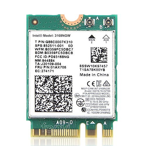 ASRock 3168NGW Wireless Adapter – Wi-Fi 5 AC433 & Bluetooth 4.2 | M.2 2230 | Dual-Band