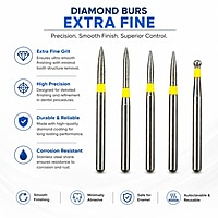 NewDiamond Composite Resin FG Airotor Bur Kit Pack of 8 Burs FG-114