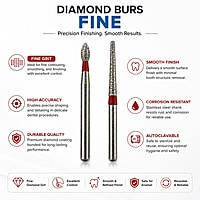 NewDiamond Composite Resin FG Airotor Bur Kit Pack of 8 Burs FG-114
