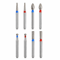 NewDiamond Zirconia Contouring & Finishing Diamond Bur Kit Pack of 8 Burs