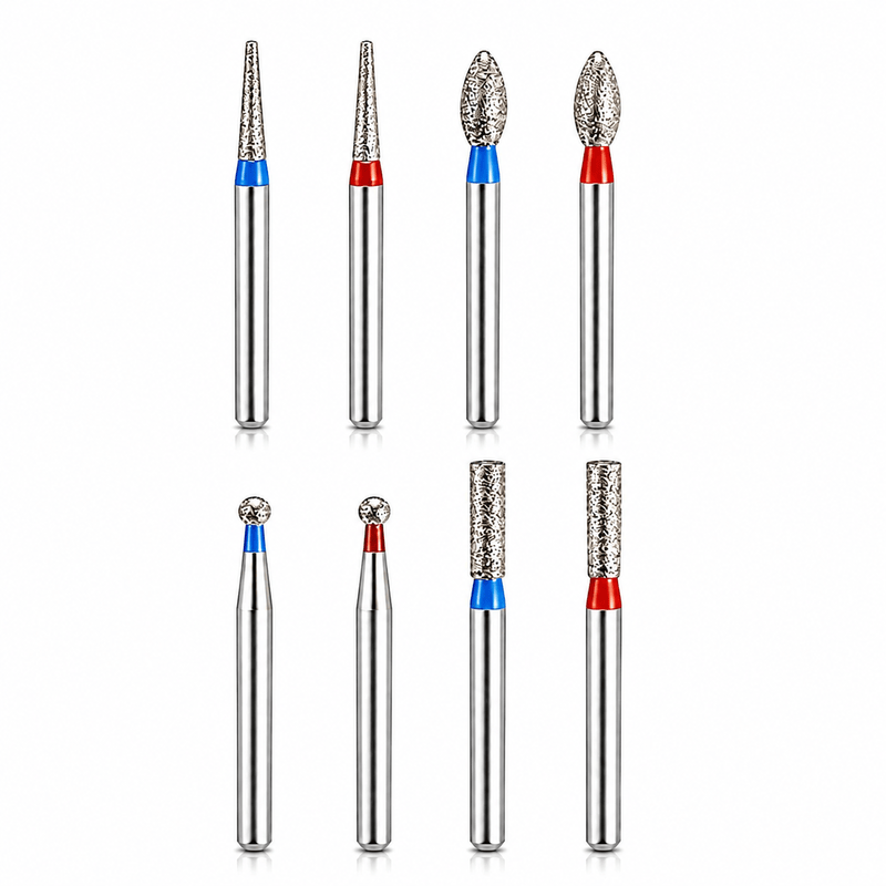 NewDiamond Zirconia Contouring & Finishing Diamond Bur Kit Pack of 8 Burs