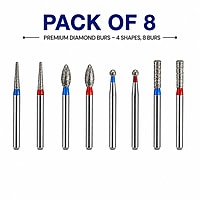 NewDiamond Zirconia Contouring & Finishing Diamond Bur Kit Pack of 8 Burs