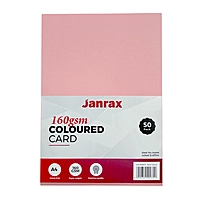 Pack of 50 A4 Assorted Pastel Coloured Card 160gsm Sheets