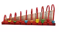 Channapatna Toys Wooden Calculation Shelf | Abacus Kit for Kids 3+ Years