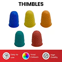 Yellow No.2 Rubber Thimblettes Pack of 12