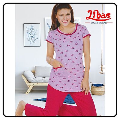 libas loungewear hosiery cotton night suit