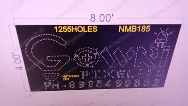 NMB185 NAME BOARD 1 PART 4X8 FEET 1255 HOLES