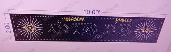 NMB43.5 WELCOM IN KANNADA2X10 FEET 1159 HOLES