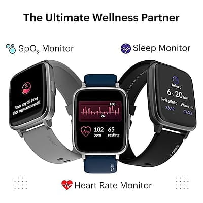 Noise ColorFit Pulse Spo2 Smart Watch 1.4" Full Touch HD Display, 10 Days Battery Life with Heart Rate, Sleep Monitoring & IP68 Waterproof (Mist Grey)