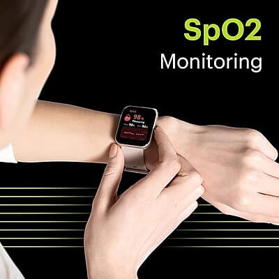 Noise ColorFit Pulse Grand Smart Watch with 1.69"(4.29cm) HD Display, 60 Sports Modes, 150 Watch Faces, Fast Charge, Spo2, Stress, Sleep, Heart Rate Monitoring & IP68 Waterproof
