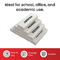 Pack of 20 PVC Rectangular Erasers