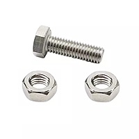 25MM - SS Nut, Bolt and Wash - M12