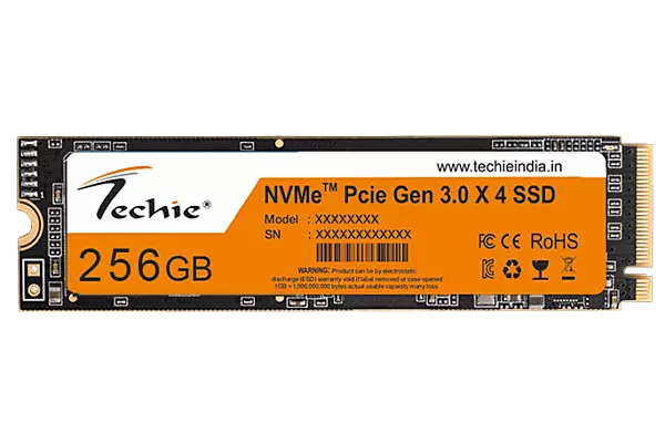 Techie 512GB 2.5" Internal SSD – Rapid Data Transfer, Durable & Energy-Efficient for Laptop & Desktop Upgrades