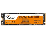 Techie 256GB NVMe Internal SSD Drive offers lightning-fast data transfer speeds, enhanced performance for gaming and multitasking, and reliable storage for your essential files and applications.