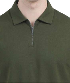 Rare Rabbit Vintage Zip Polo T-Shirt